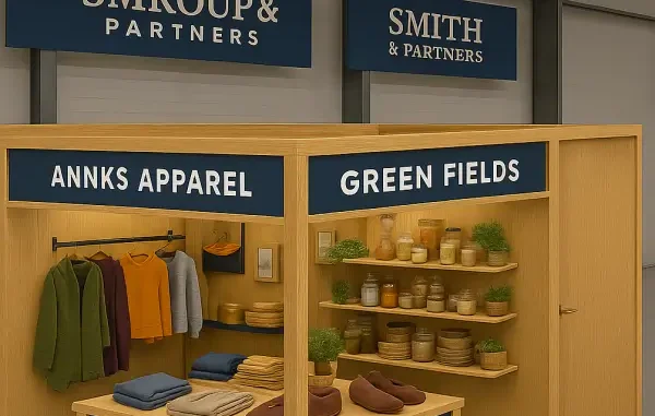opening-soon-booth-rental image of a sample booth rental in the indoor booth hub - opening soon